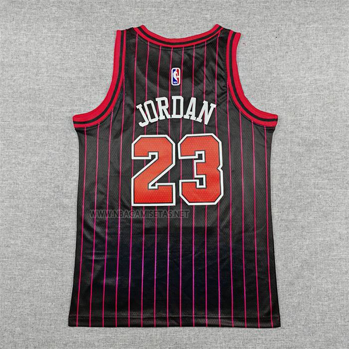 Camiseta Nino Chicago Bulls Michael Jordan NO 23 Statement 2025-26 Negro